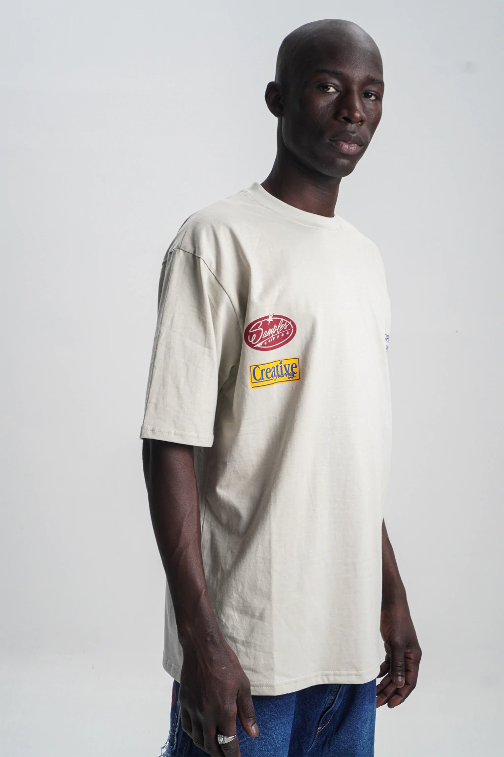 Tee Glastonbury Tan White